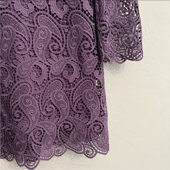 Maeve by Anthropologie Lace Mini Dress Lavender Purple Size 2 NWT - Picture 9 of 10